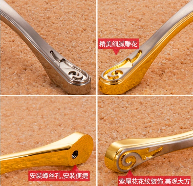 Drawer Handle, Wardrobe Handle, Door Handle, Zinc Alloy Handle, Al-8815