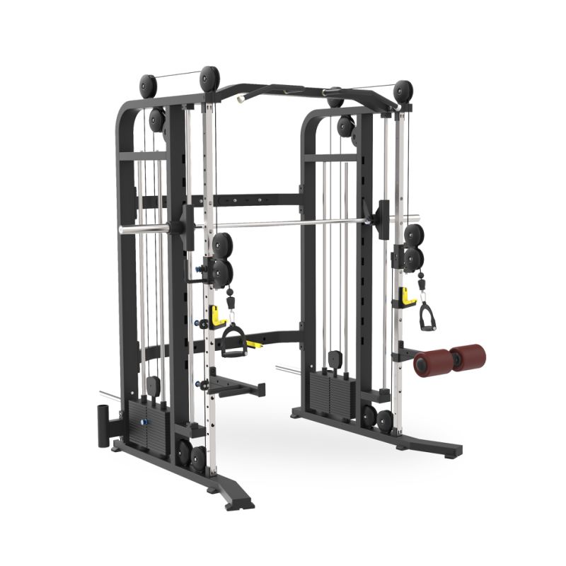 Brightway Fitness Commercial Gym Equipment 3 in One Smith/Functional Trainer/Squat Rack Fitness Gym Machine