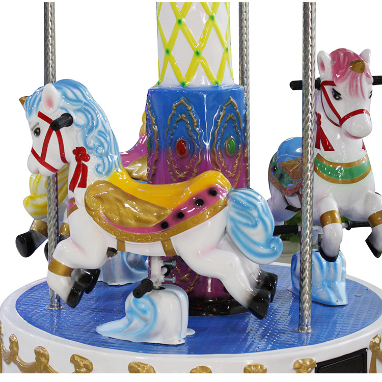 3 Seats Mini Carousel for Sale, Kiddie Mini Carousel Horse for Sale