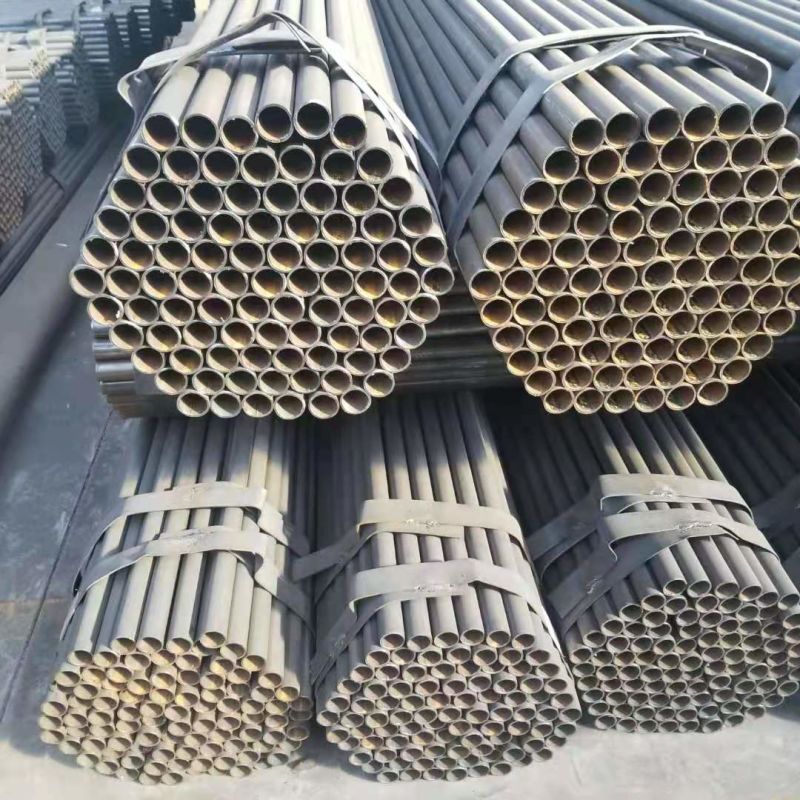 Hot Rolled Cold Rolling Black Painting Galvanzied ERW Steel Black Pipes