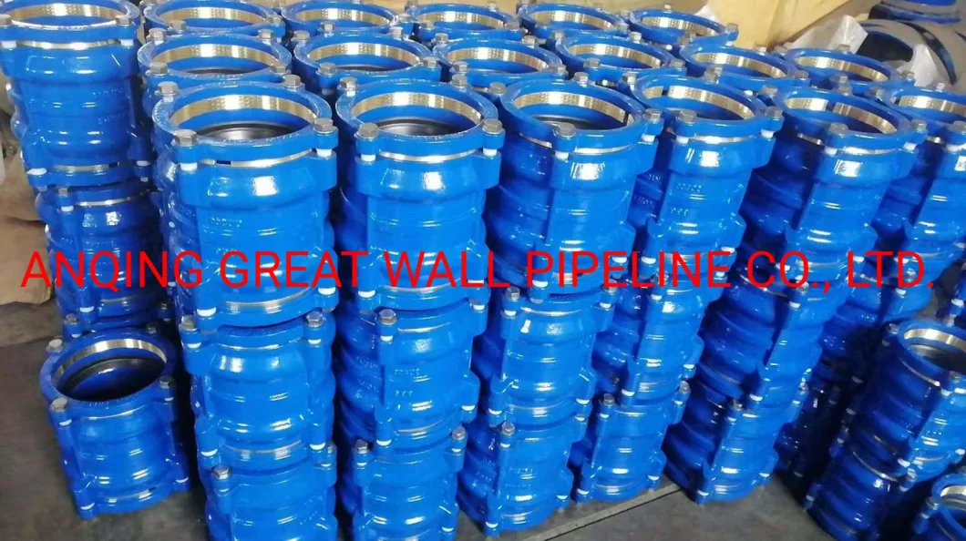 Ductile Iron Flexible Grip Coupling for Plastic Pipe