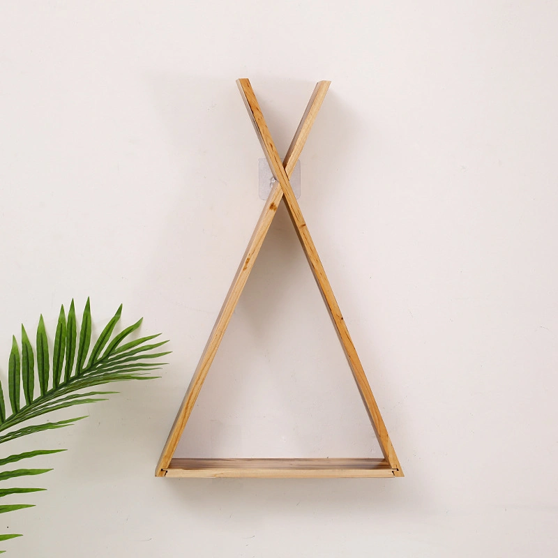 Nordic Style Partition Wall Triangle Shelf Decoration Rack Wall Hanging Wall Decoration Storage Rack