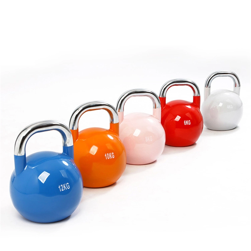 Wholesale Weight Lifting Colourful Steel 4kg Competition Sports Kettlebell