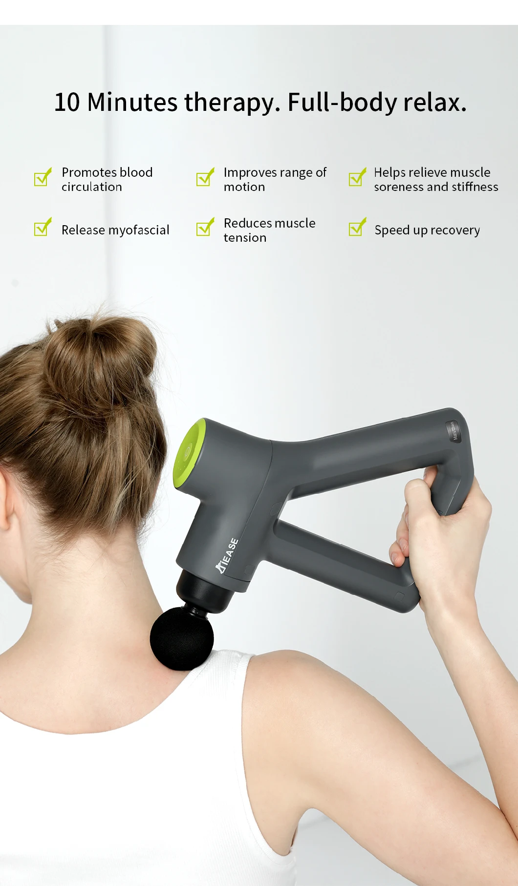 New 12mm Massage Gun Professional 24V Super Handheld Massage Gun for Muscle Massage Relieve