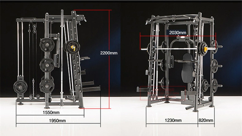 Commercial&Home Use Fitness Equipment Squat Rack Multi Functional Trainer Smith Machine