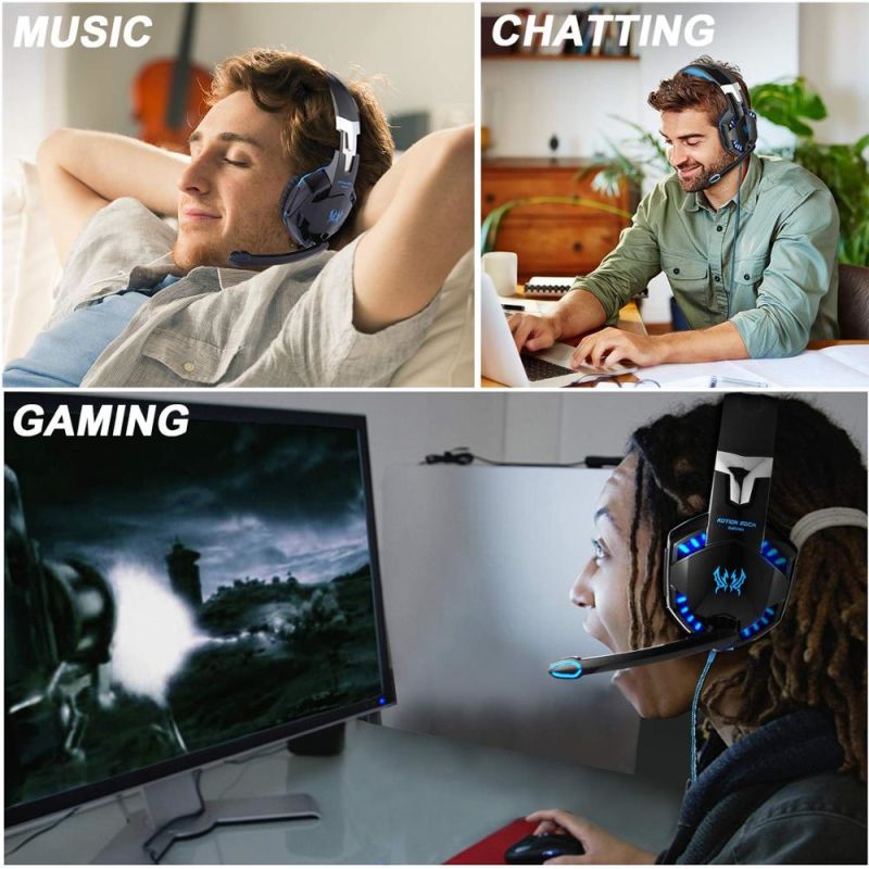 Game Headphone Game Headset Gaming Wired Headset with LED Light