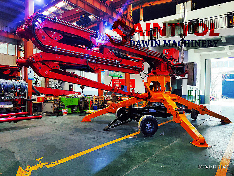 Safework Certificated 17m Three Arms 23m 4 Arms Mobile Spider Concrete Placing Boom Placer for High Building Construction