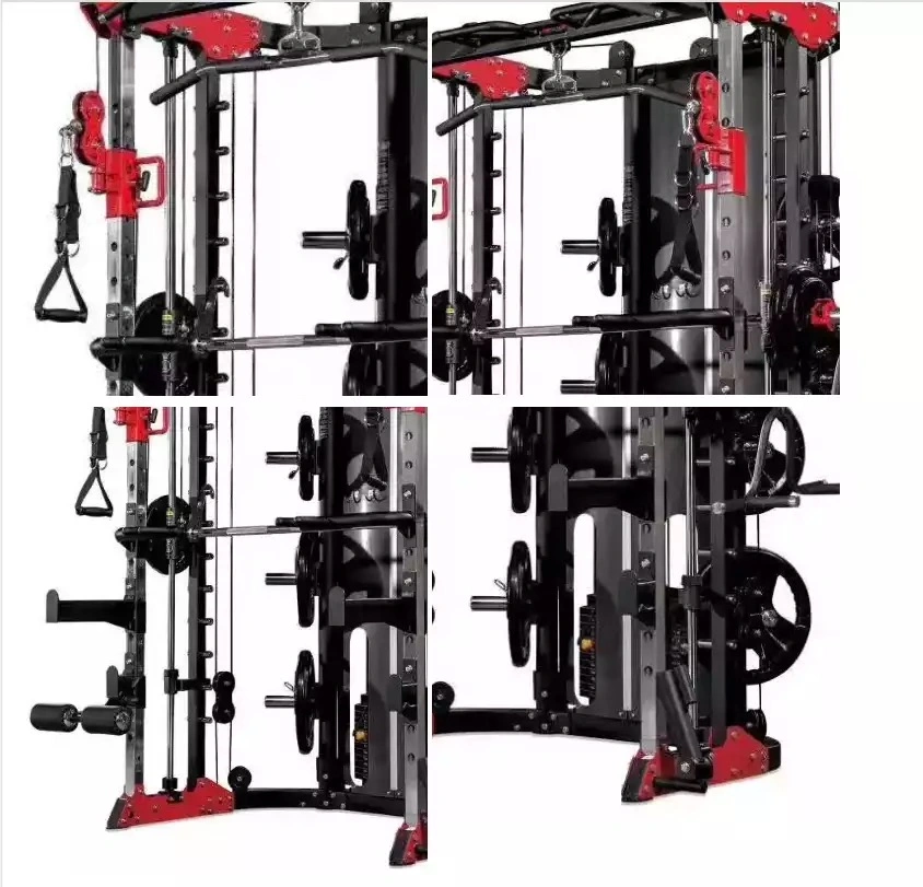 Synergy 360c Commercial Multi-Function 6 Door Smith Machine Power Rack for Home Gym Fitness Equipment