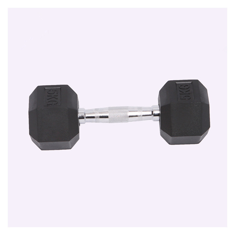 Fitness Gym Iron Weights Kg/Lb Pounds Rubber Hex Dumbbell