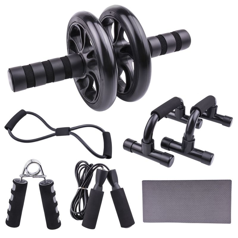 Gym Fitness Equipment High Quality Abdominal Muscle Exerice Ab Roller Set