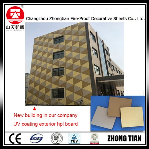 Waterproof Decorative Fireproof Anti UV Film Coated HPL Laminate Sheets