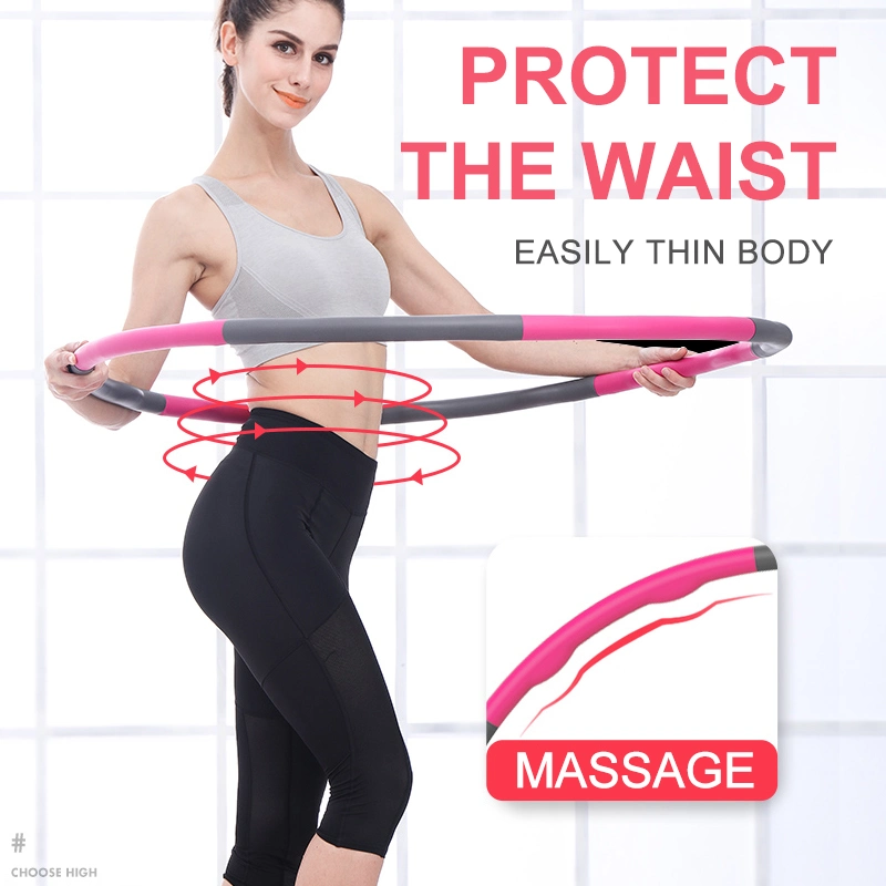 Yoga Fitness Body Exercise Slim Adult Fat Burning Plastic Smart Weighted Home Gym Equipment Hula Hoop