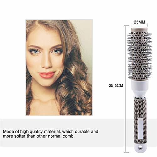 Round Thermal Brush Set, Professional Nano Ceramic & Ionic Barrel Hair Styling Blow Drying Curling Brush, 5 Different Sizes