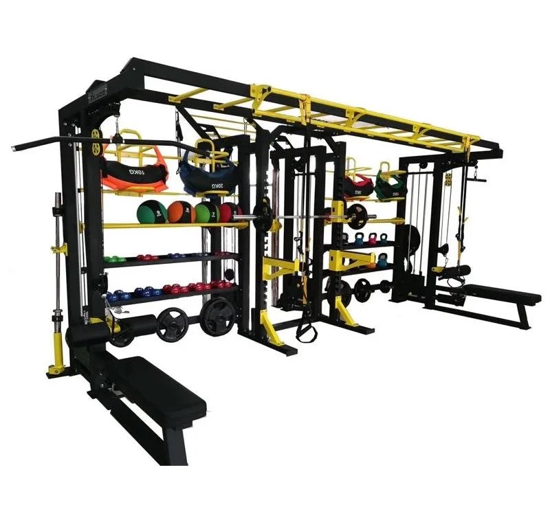 F9013 Commercial Home Multifunction Gym Fitness Equipment Crossfit Rig Rack Monkey Rig Multi Functional Power Rack Crossfit Rigs for Home Workout