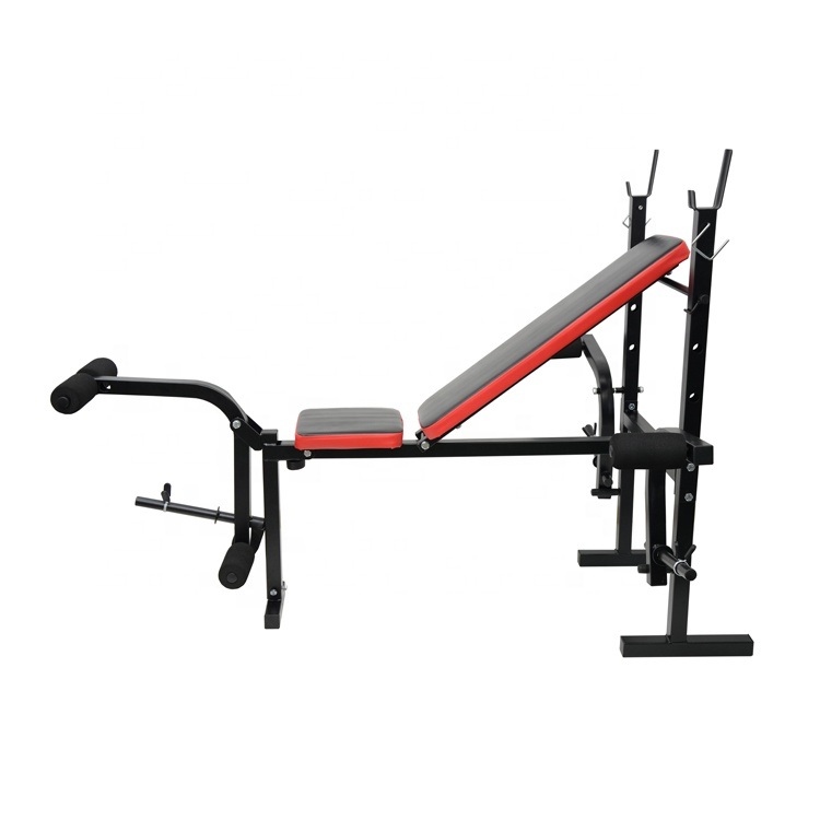 Fitness Bench Indoor Home Gym Equipment Weight Exercise Adjustable Strength Training