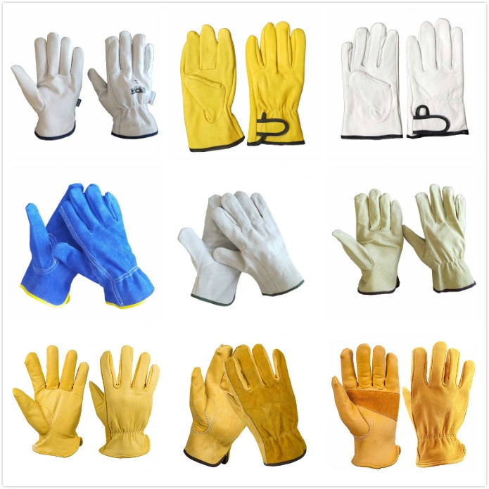 Cow Leather 2021 High Quality Driver Working Gloves