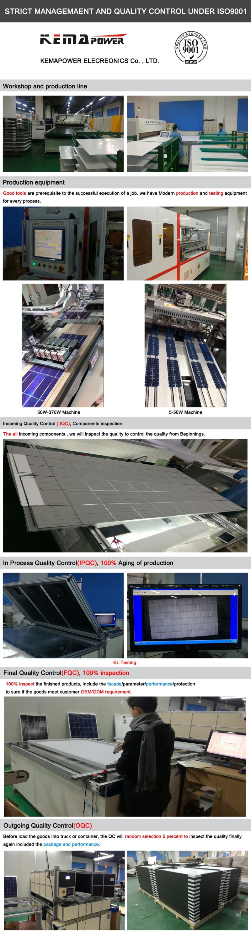 Gym 250W TUV Mono Solar PV Panel for Solar Lighting