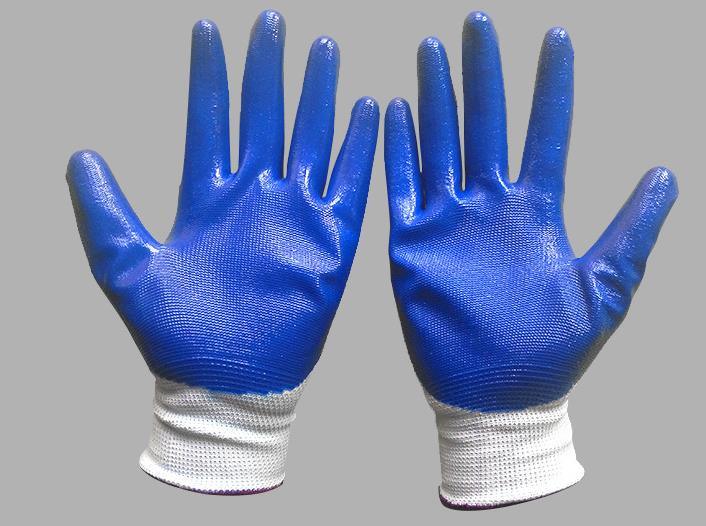 Hot Sell Nitrile Gloves with Blue Color Weight 45g