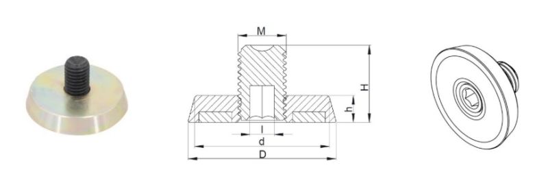 Neodymium Magnetic Nailing Plate Magnetic Fixing Plate Solid Steel Precast Concrete Magnet Shuttering Magnets