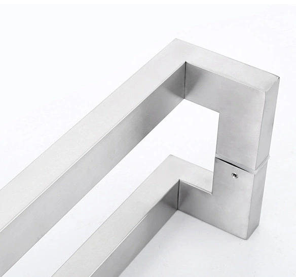 Square Offset Back to Back Pull Handle Sliding Door Handle