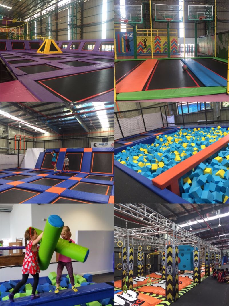 Indoor Playground Equipment Fitness Trampoline for Funny Activity