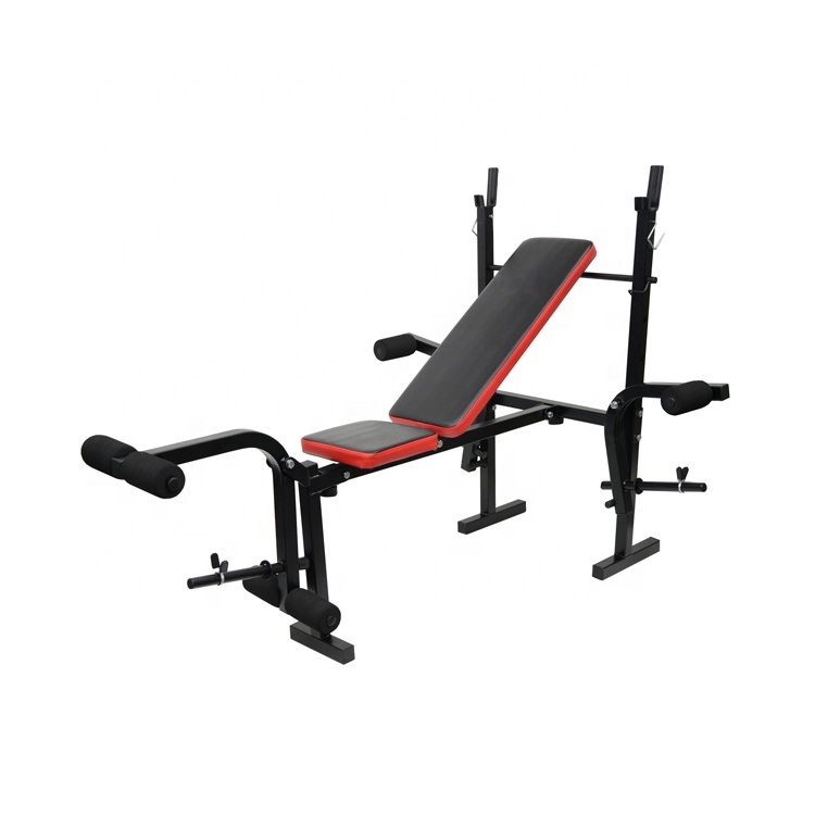 Fitness Bench Indoor Home Gym Equipment Weight Exercise Adjustable Strength Training