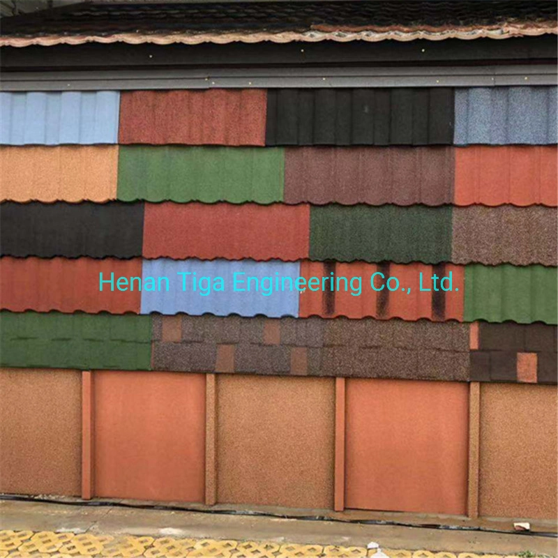 0.45mm Stone Chips Coated Metal Roofing Plates for Nigeria