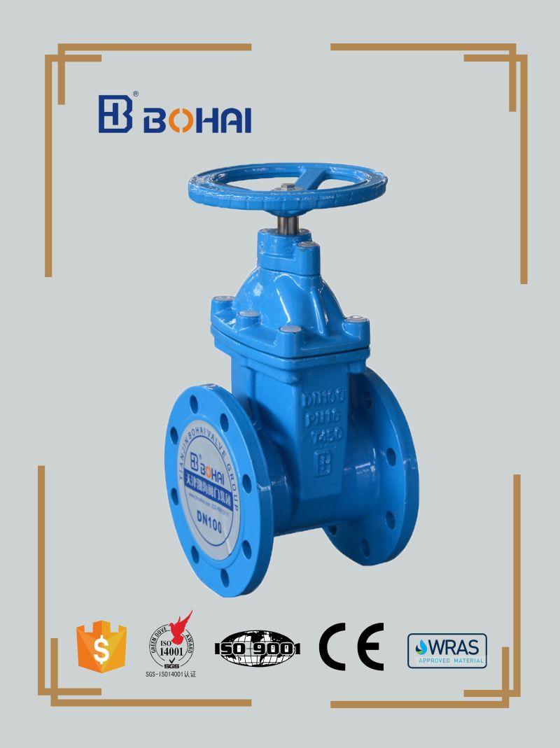 Ductile Iron Resilient Seat Sluice Control Electric Gate Valve