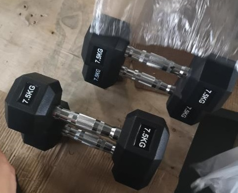 Rubber/PU/TPU/ CPU Material Dumbbell Hex Dumbbell Adjustable Dumbbell for Gym