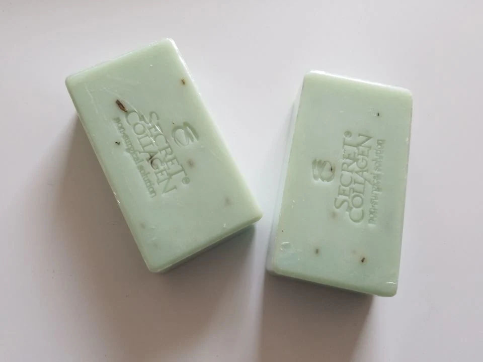 Natural Mint Rosemary Dry Flower Beauty Toilet Bar Soap in 175g Weight