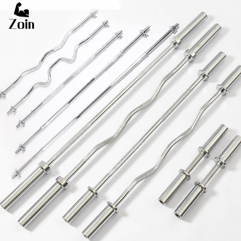 Fitness Weightlifting Olympic Barber Bar Ez Curl Barbell Bar Weight Lifting Curved Barbell Bar