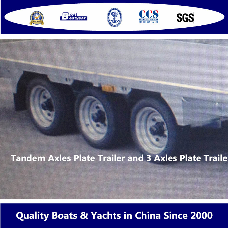 Tandem Axles Plate Trailer and 3 Axles Plate Trailer