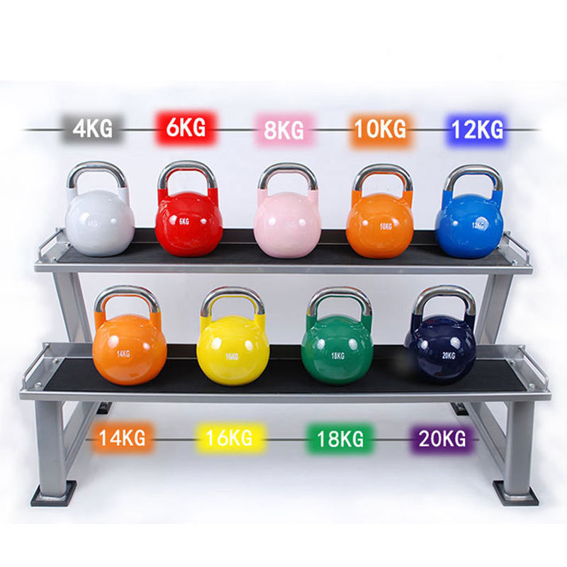 China Wholesale Top Grade Custom Logo Color Weight Competition Steel Kettlebell