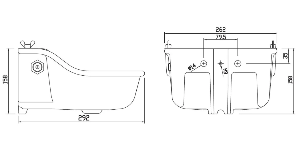 Adjustable Water Level Cast Iron Water Trough with Green Powder Coated 3L