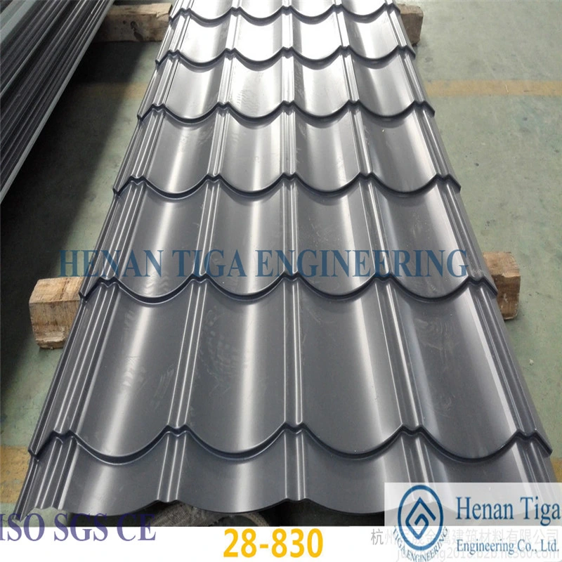 Weatherability Waved / Corrugated PPGI Roofing Plates / Color Coated Roofing Sheets