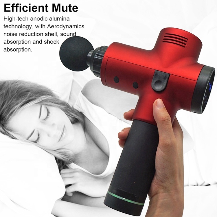 Fascia Gun Quiet Brushless Rechargeable Pocket Massage Gun with Case OEM Manufacturers Massage Gun