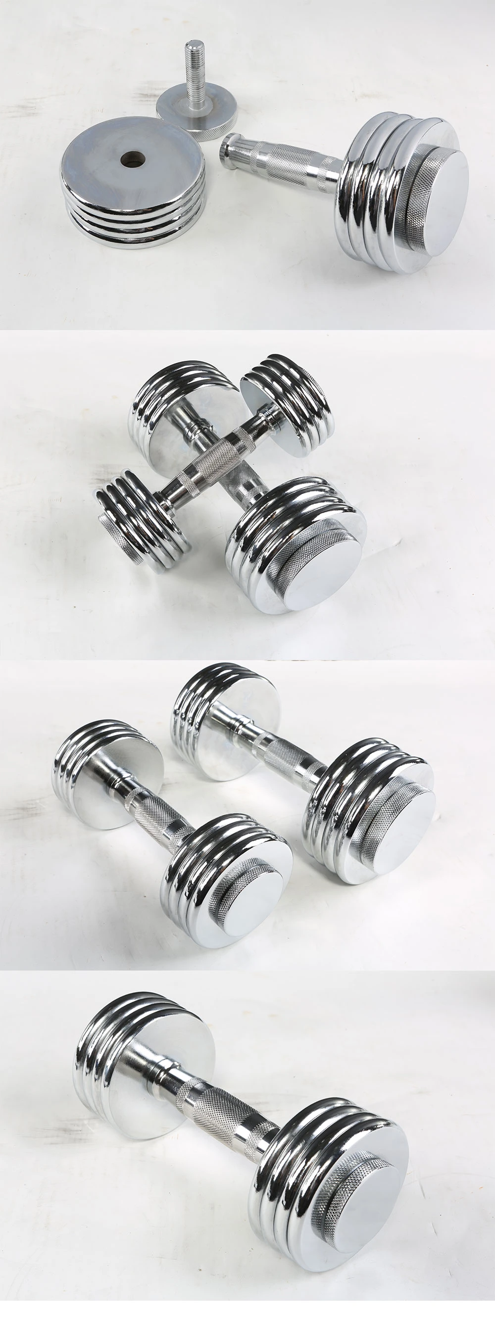 5kg Adjustable Chromed Dumbbell Sets for Home Gym Exercise