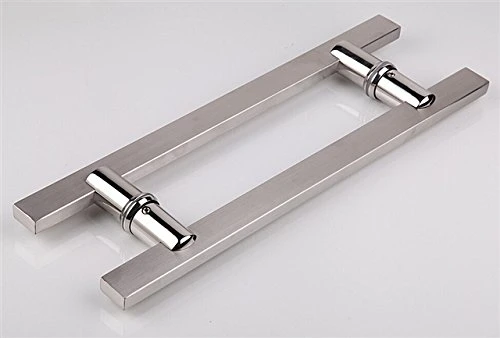 Inches Square Back to Back Stainless Steel Push Pull Door Handle