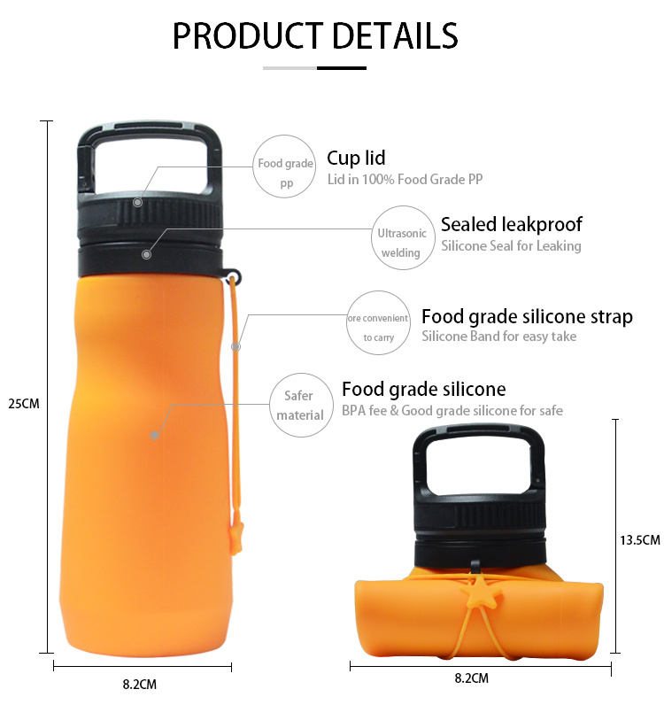 Collapsible Silicone Water Bottle Silicone Bottle Collapsible Water Bottle