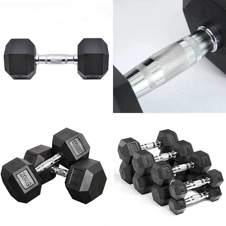 Black Iron Weight Plates Steel Dumbbells with Box