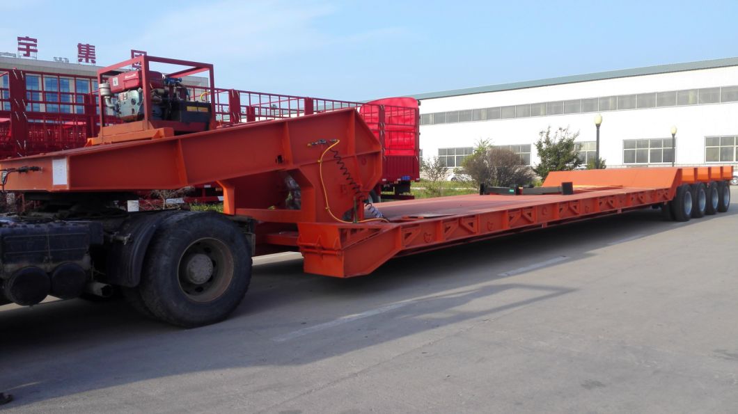 Heavy Duty Lowboy/Heavy Duty Truck Head Semi Trailer for Heavy Equipment Excavator Transport