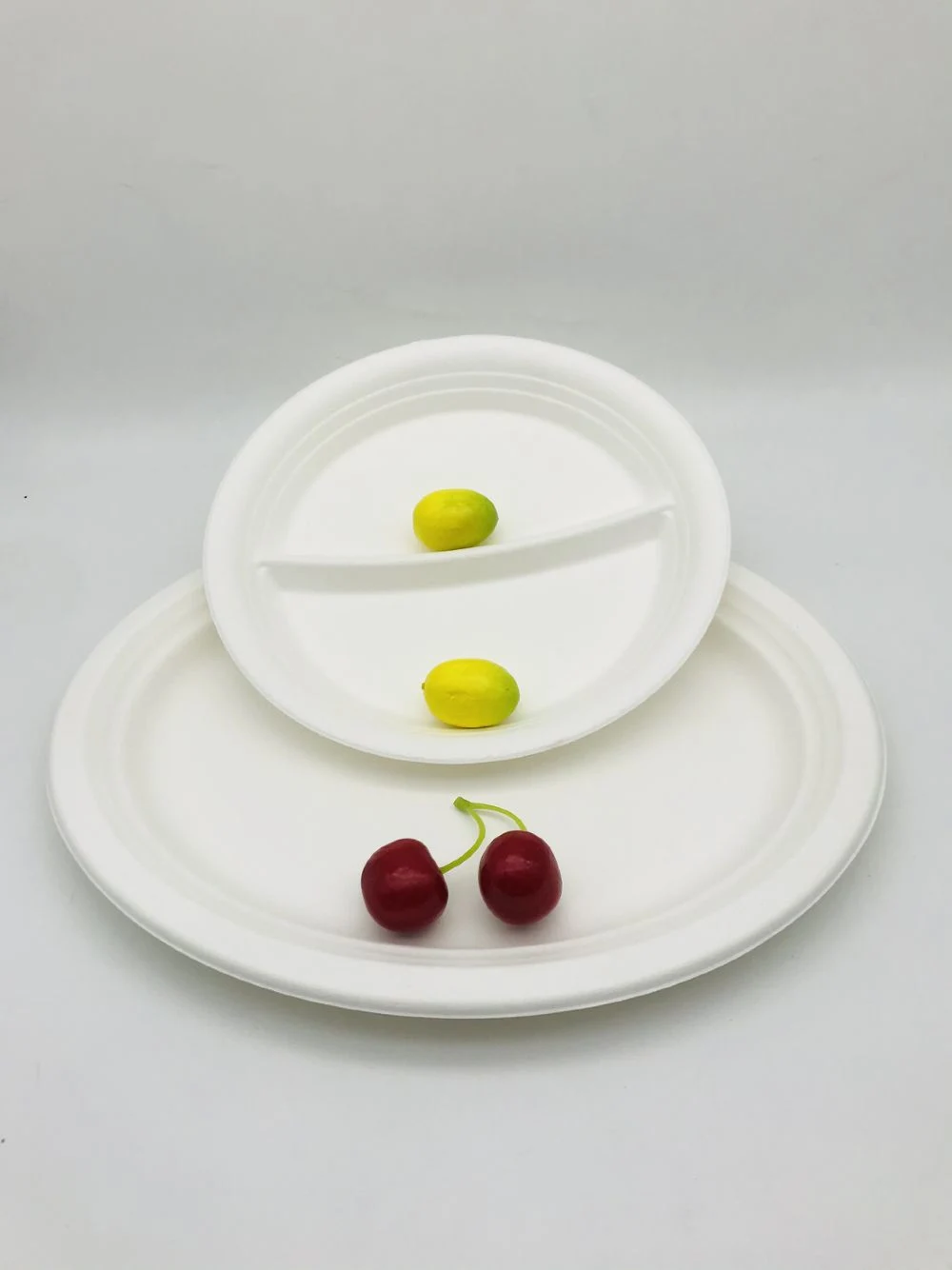 Disposable Biodegradable Plates Sugarcane Bagasse Paper Pulp Mould Plates