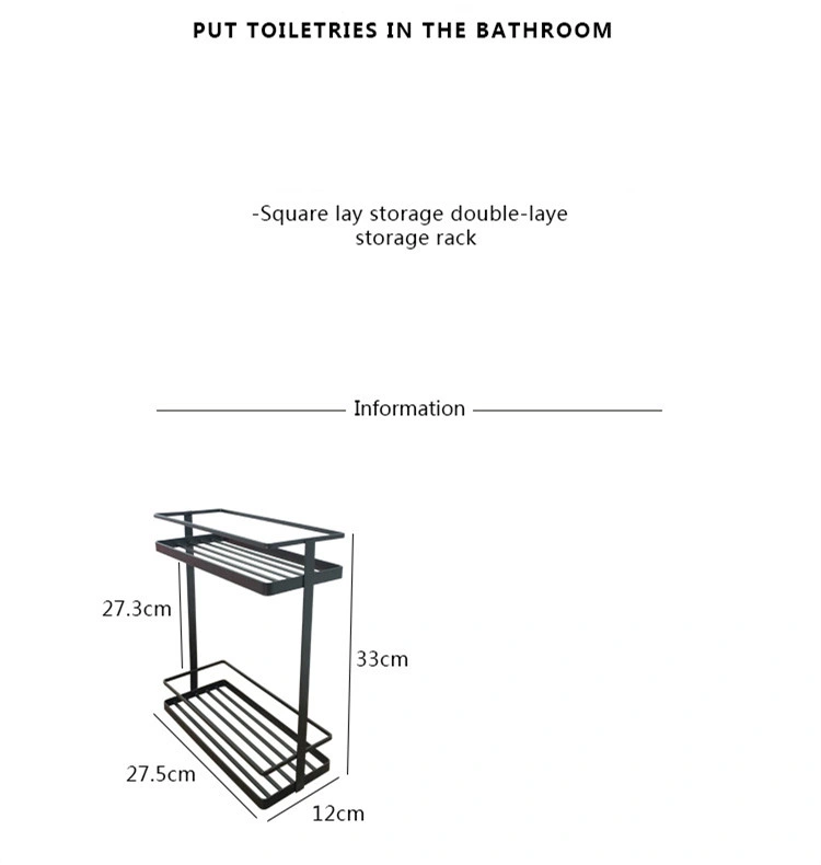 Multifunction Metal Kitchen Seasoning Rack Double - Layer Storage Rack