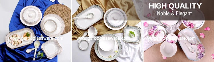 Premium Ceramic Set of 6, Colorful Meal Stoneware Porcelain Dinner Plates Dinner Set Tc23006205/Hcs-674