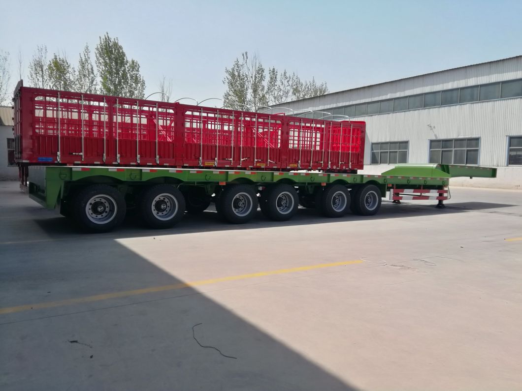 Heavy Duty Lowboy/Heavy Duty Truck Head Semi Trailer for Heavy Equipment Excavator Transport