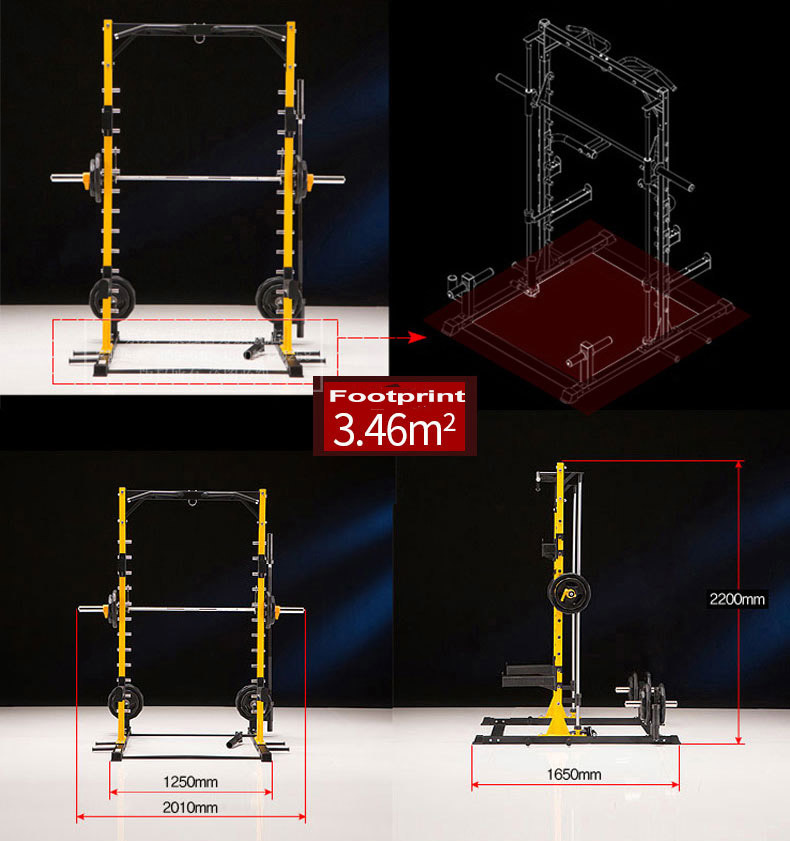 Wholesale New Design Home Use Gym Fitness Equipment Power Rack Smart Way Smith Machine