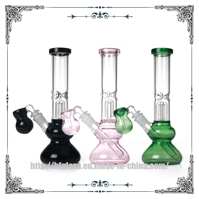 Colorful Cucurbit Glass Water Pipe Tree Arms Perc Hookah Smoking Pipe