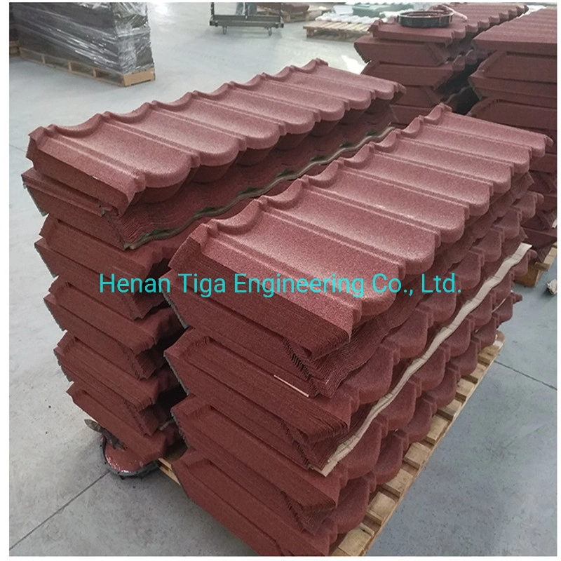 0.45mm Stone Chips Coated Metal Roofing Plates for Nigeria