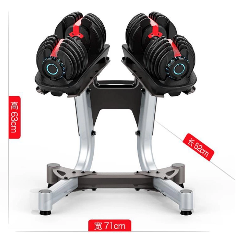 Gym Fitness Equipment Automatic 24kg/52.5lb Adjustable Dumbbell Set