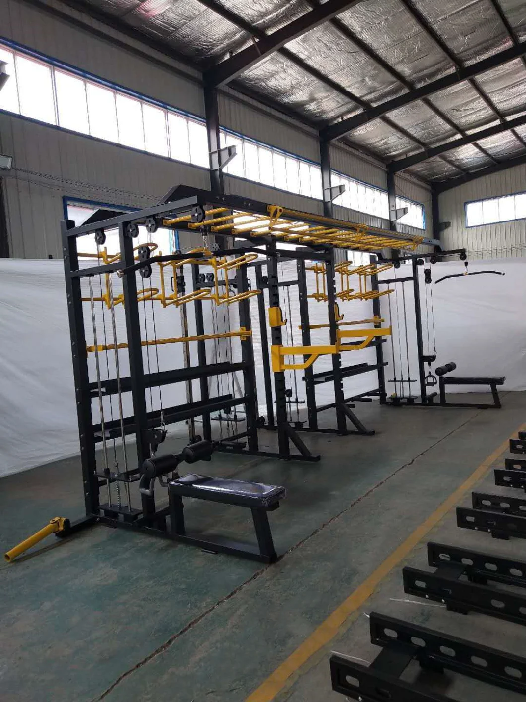 F9013 Commercial Home Multifunction Gym Fitness Equipment Crossfit Rig Rack Monkey Rig Multi Functional Power Rack Crossfit Rigs for Home Workout